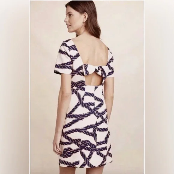 maeve bow shift mini dress Maeve Sleeveless Bow Shift Mini Dress